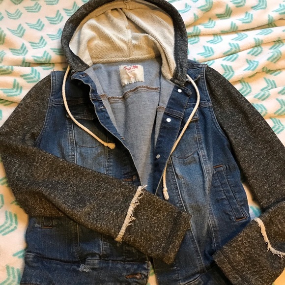 Sweatshirt Jean Jacket - Picture 1 of 2
